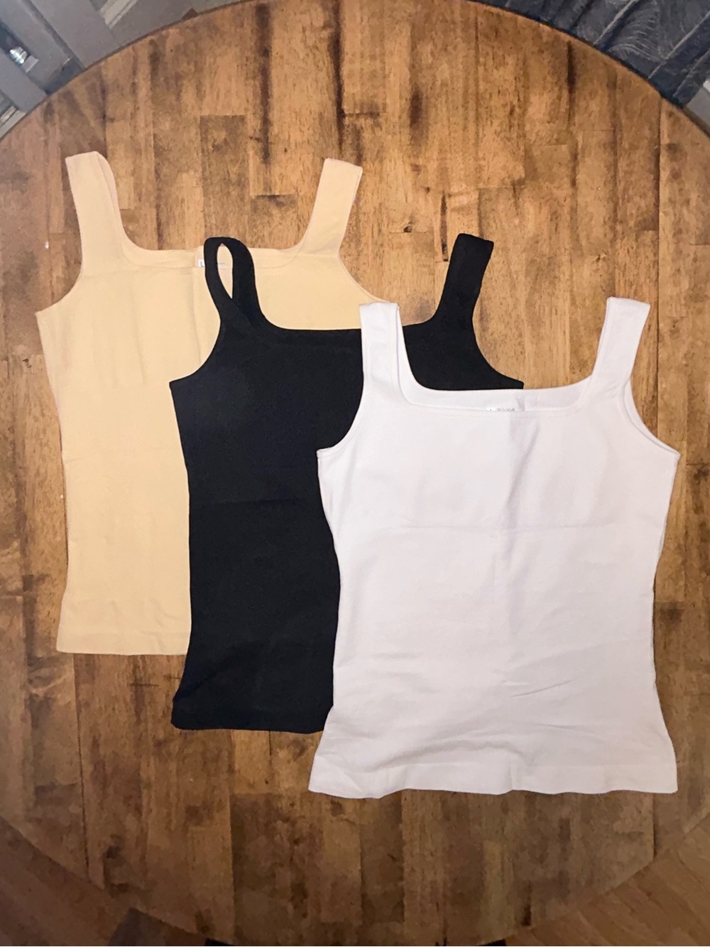3pk Square-Neck Tank Top